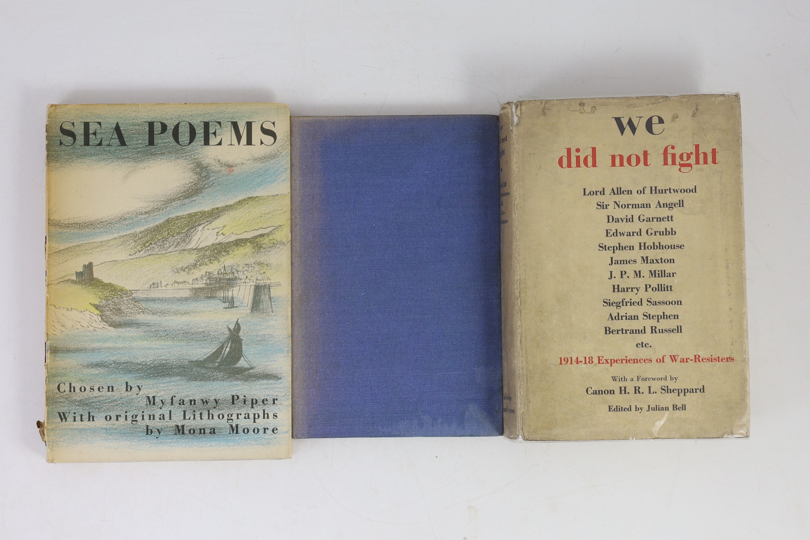 20th century Poetry and Prose - 9 works - Poems for Spain, edited by Stephen Spender and John Lehmann, 8vo, cloth, The Hogarth Press, London, 1939; Singer, John - The Fury of the Living, 8vo, cloth in unclipped d/j, Glas